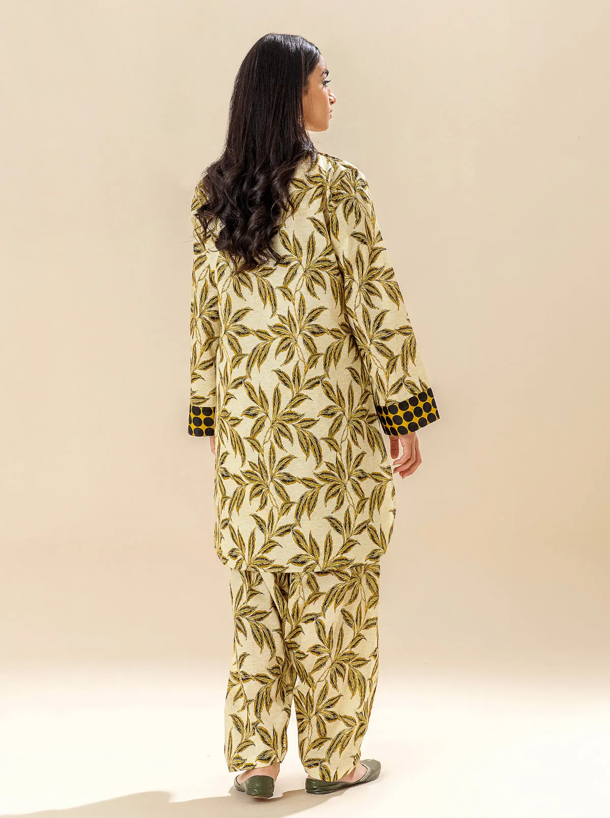 2 PIECE PRINTED LAWN SUIT - ROUGH FOLIAGE