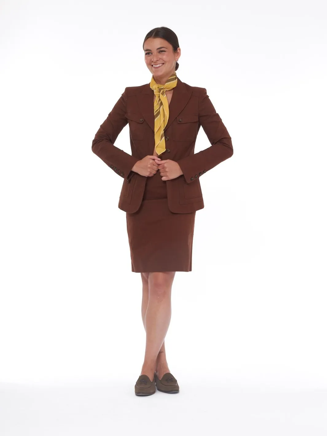 2010 Borbonese suit in brown cotton