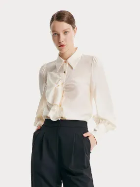 Acetate Ruched Shirt