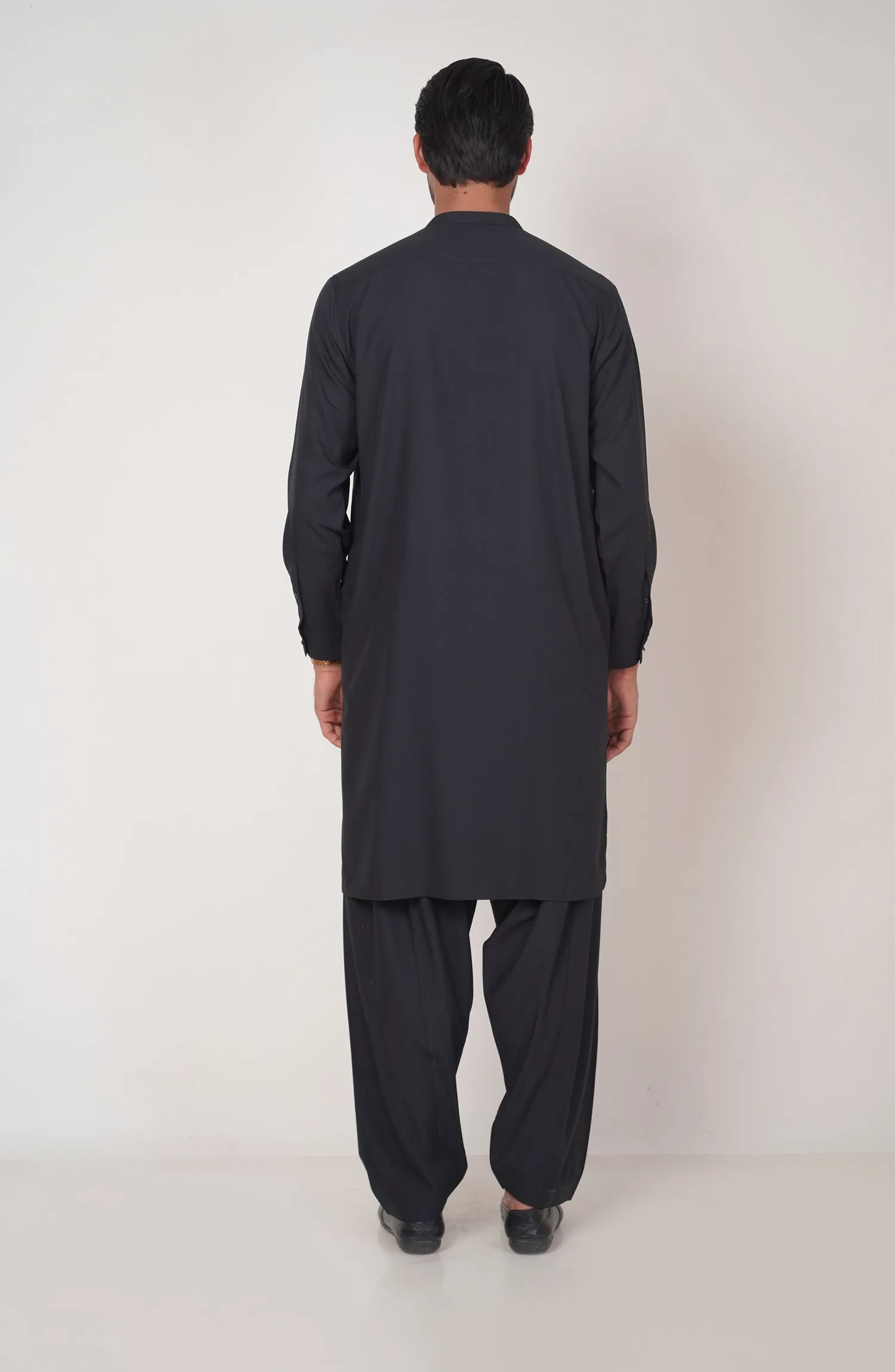 Basic Fancy Band Collar Shalwar Suit