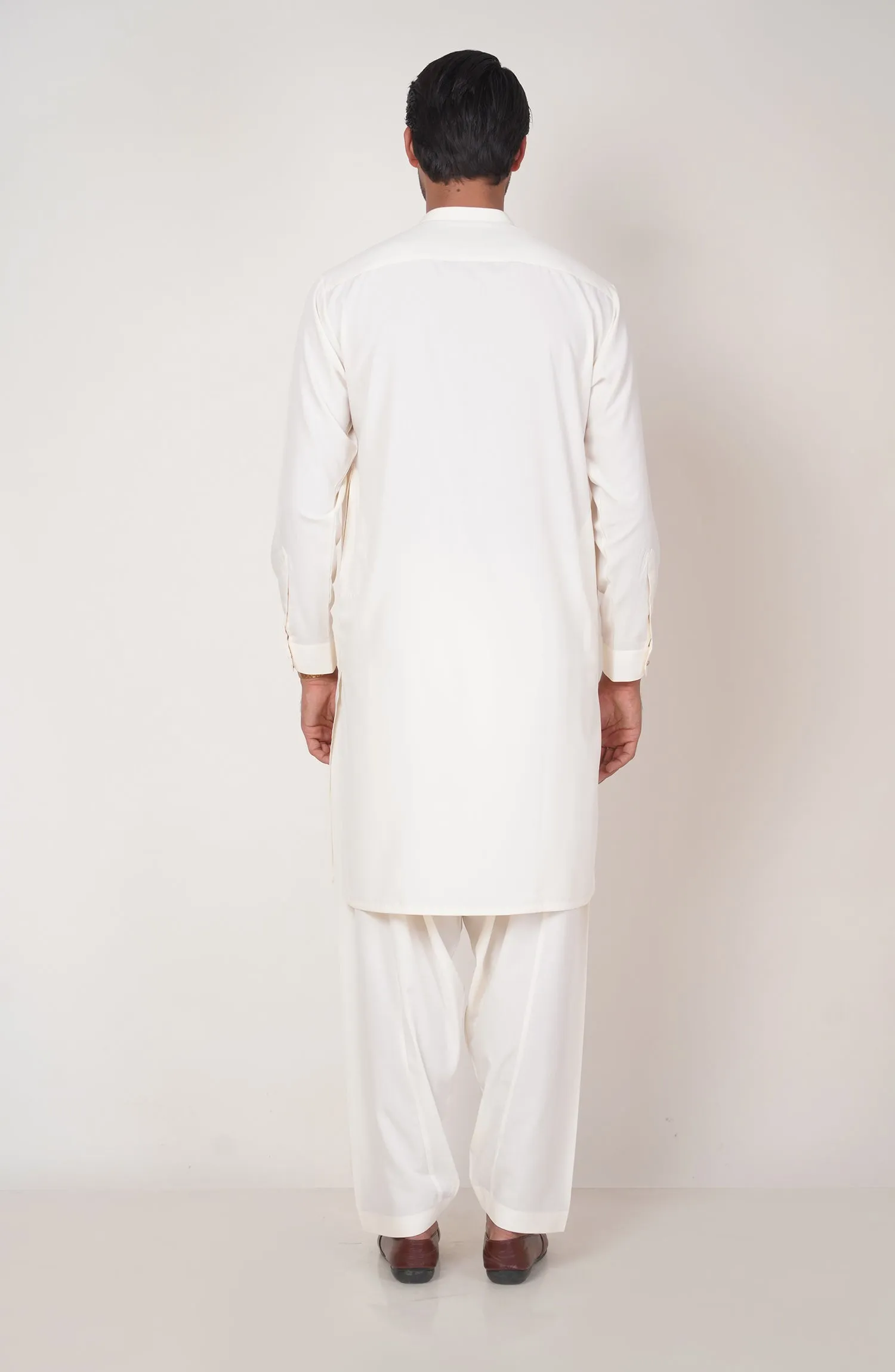 Basic Fancy Band Collar Shalwar Suit