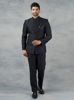 Black Jodhpuri Suit | JadeBlue