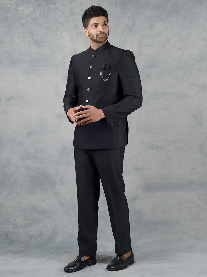 Black Jodhpuri Suit | JadeBlue