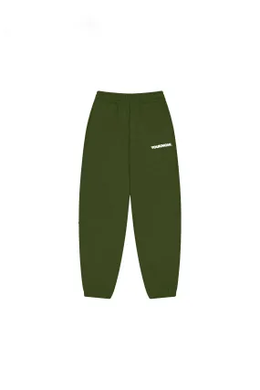 BLOCK CUFFED SWEATPANTS | GREEN