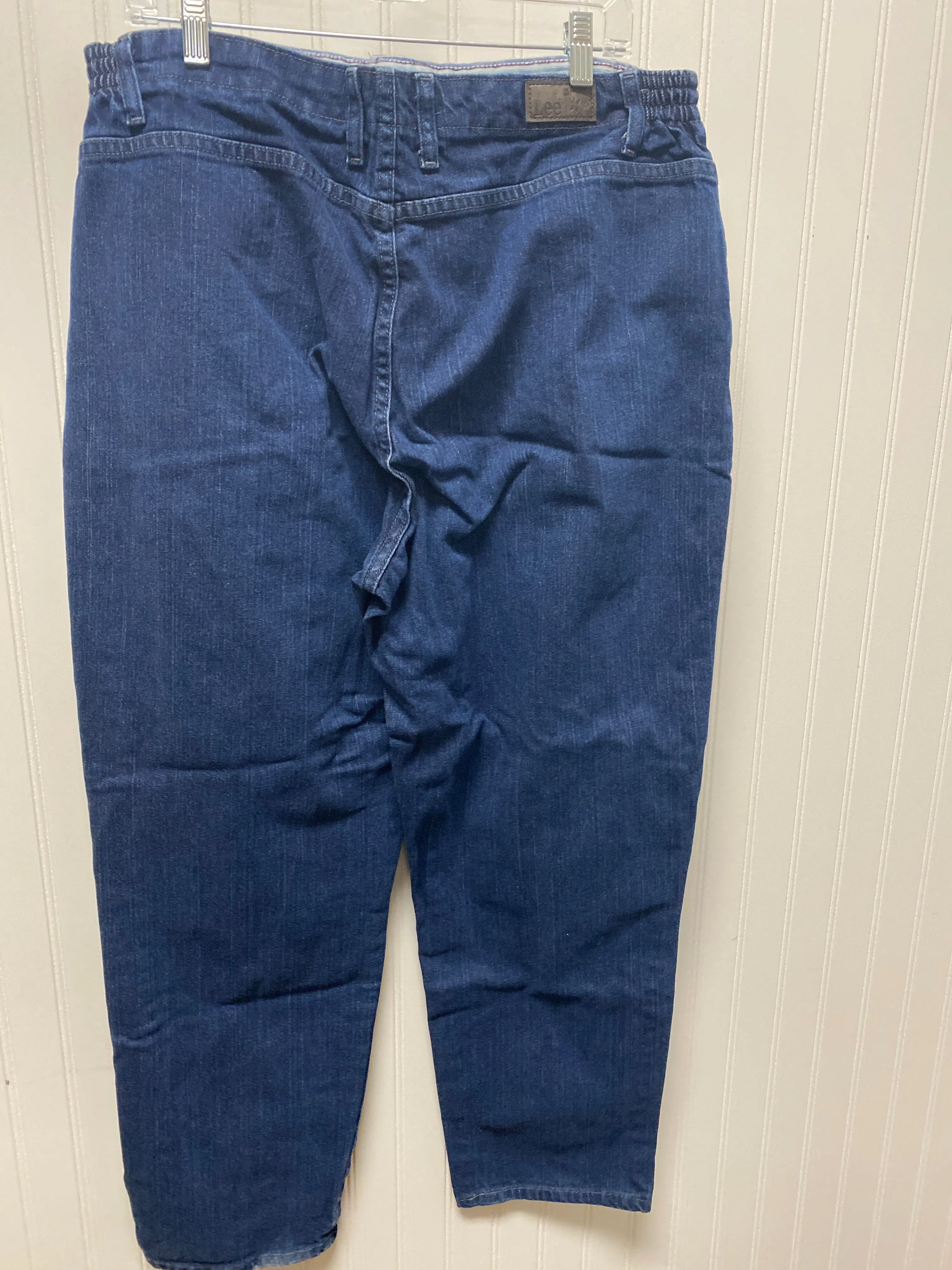 Blue Denim Jeans Straight Lee, Size 18