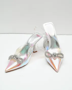 BOW GLASS HEELS