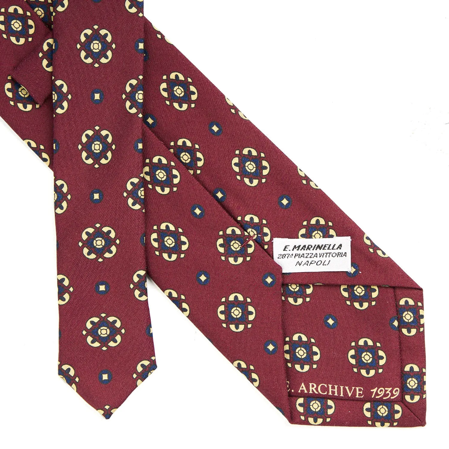 BURGUNDY SILK TIE