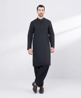 Embroidered Cotton Suit