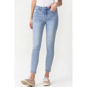 Lovervet Full Size Talia High Rise Crop Skinny Jeans