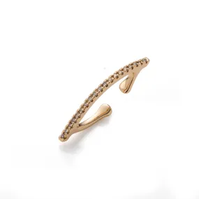 "Bow" Diamond Ear Cuff